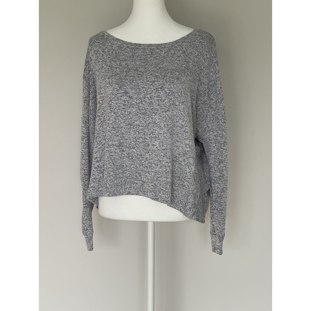 Athleta Women's Size XS Blue Gray OVERSIZED long sleeve lightweight sweatshirt